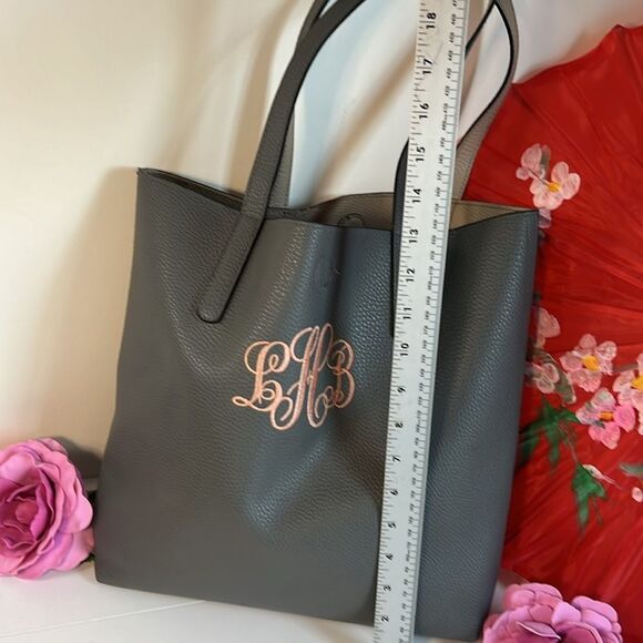 Are your initials LBH? Ultra Soft Faux leather monogrammed tote - cute! - Picture 2 of 6